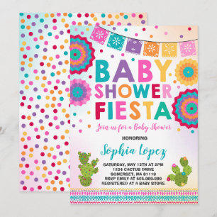 Fiesta Baby shower Uitnodiging Mexicaans Baby show
