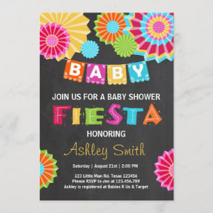 Fiesta Baby shower uitnodiging Mexicaans baby show