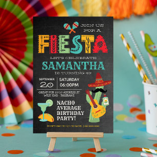 Fiesta Bachelorette Party Mexico Invitation Kaart