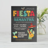 Fiesta Bachelorette Party Mexique Invitation (Debout devant)