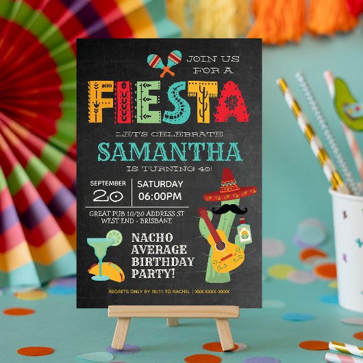 Fiesta Bachelorette Party Mexique Invitation
