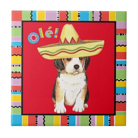 Fiesta Beagle Tegeltje (Voorkant)