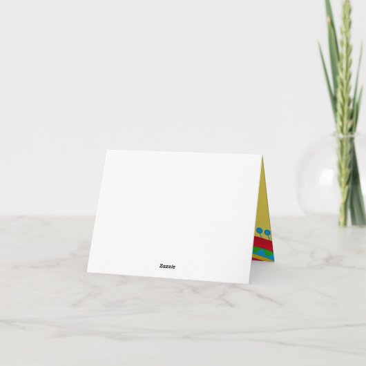 Fiesta Bedankt kaarten (Achterkant)