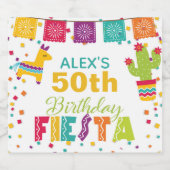 Fiesta Bierlabel Wit - Aangepaste Naam/jaar Bier Etiket (Enkel label)