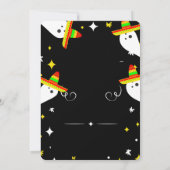 Fiesta Birthday Invitation Chalkboard Mexican Kaart (Achterkant)