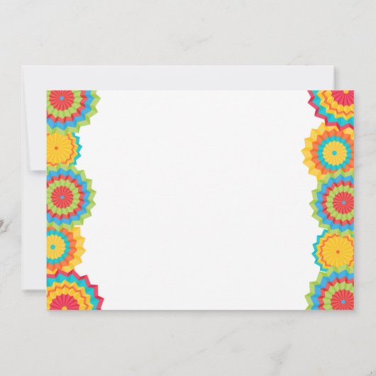 Fiesta Birthday Invitation Fiesta Fun Turning Uno Kaart (Achterkant)