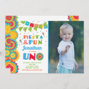 Fiesta Birthday Invitation Fiesta Fun Turning Uno Kaart
