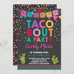 Fiesta Birthday Invitation Taco Bout A Party Kaart