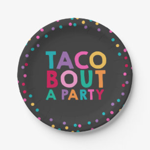 Fiesta Birthday Paper Bord 7-inch Taco Bout A Part
