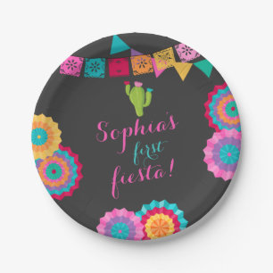 Fiesta Birthday Paper Bord: geen tijd voor Siesta Papieren Bordje