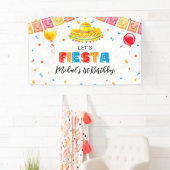 FIESTA Birthday Party banner backdrop  (Insitu)