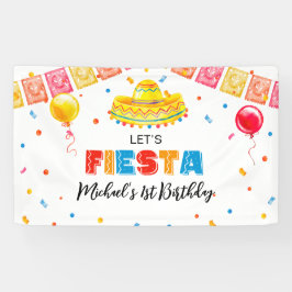 FIESTA Birthday Party banner backdrop