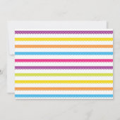 Fiesta Birthday Party Mexican Pattern Invite 16 18 Kaart (Achterkant)