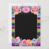 Fiesta Black Graduation Invitation Party Mexicaine (Dos)