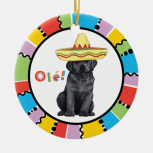 Fiesta Black Lab Keramisch Ornament