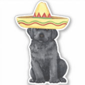 Fiesta Black Lab Vinyl Sticker (Voorkant)