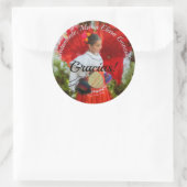 Fiesta Bloem Gracias 2555 Ronde Sticker (Tas)