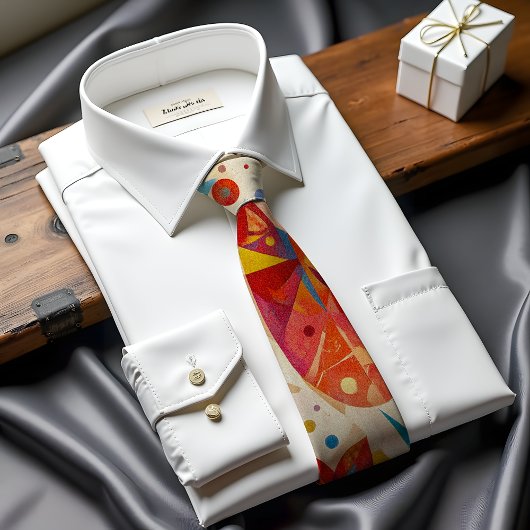 Fiesta Bloom Abstract Art Stropdas