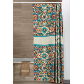 Fiesta Blooms aanpasbaar Douchegordijn