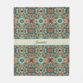 Fiesta Blooms, aanpasbaar Fleece Deken (Voorkant)