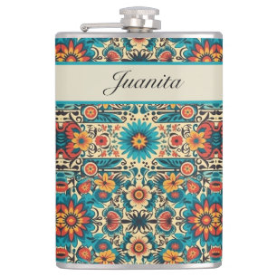 Fiesta Blooms, aanpasbaar Heupfles