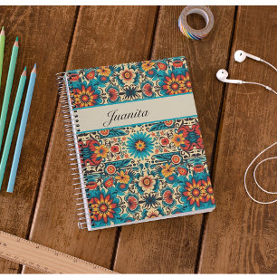 Fiesta Blooms, aanpasbaar Notitieboek