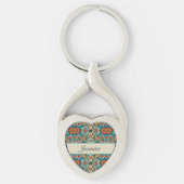 Fiesta Blooms, aanpasbaar Sleutelhanger (Voorkant)