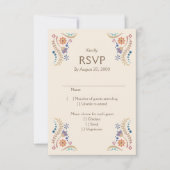 Fiesta Boho Mariage Quinceañera RSVP (Devant)