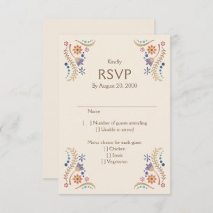 Fiesta Boho Mariage Quinceañera RSVP