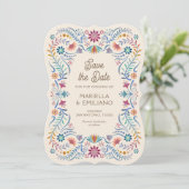 Fiesta Boho Quinceañera Wedding Save the Date (Staand voorkant)