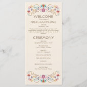 Fiesta Boho Wedding Programma (Voorkant)