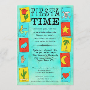 Fiesta Bridal of Couples Shower Lotteria Cards Kaart