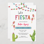 Fiesta Bridal Shower Invitation Kaart (Voorkant / Achterkant)