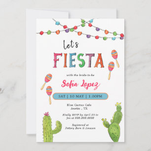 Fiesta Bridal Shower Invitation Kaart