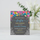 Fiesta Bright Flower Floral Baby shower (Staand voorkant)