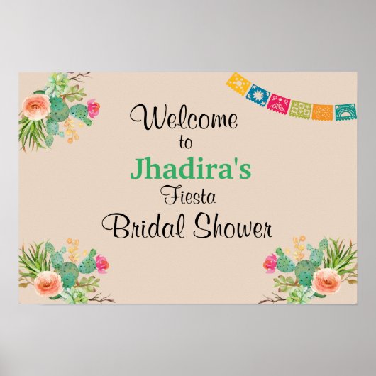 Fiesta Bruiloft Feest Poster (Voorkant)