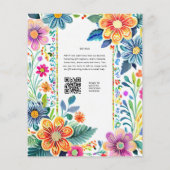 FIESTA BRUILOFT - Folkart Bloemen Modern (Achterkant)