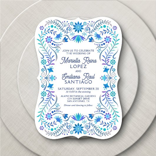 Fiesta bruiloft uitnodiging