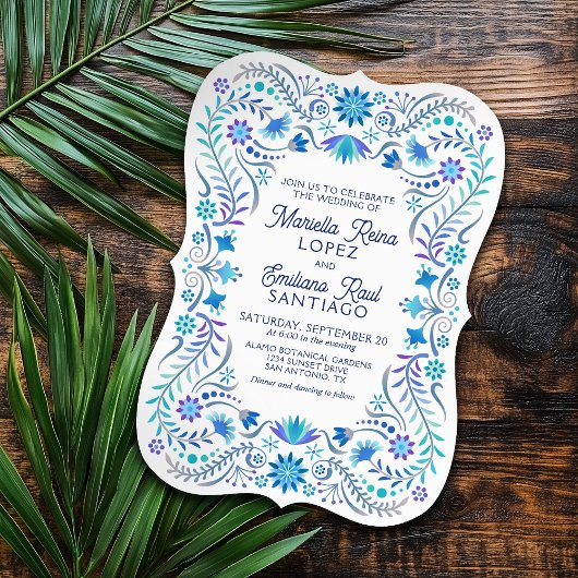 Fiesta bruiloft uitnodiging