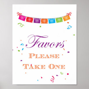 Fiesta Bruiloftsfeest Spel Bord 8x10 Poster