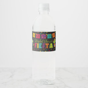 Fiesta Bruiloftsfeest Waterfles Label Etiket