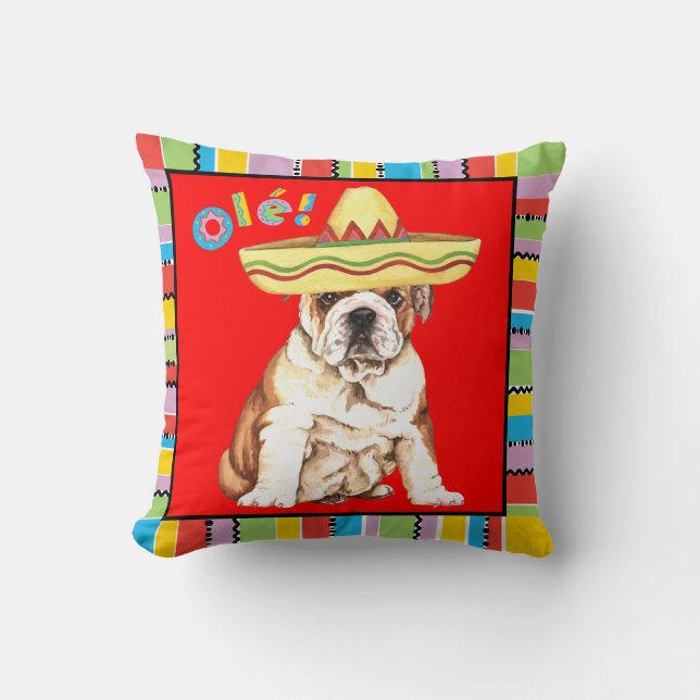 Fiesta Bulldog Kussen (Voorkant)