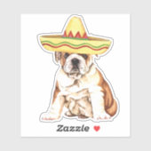 Fiesta Bulldog Vinyl Sticker (Vel)
