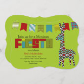 Fiesta Burro Uitnodiging (Voorkant / Achterkant)