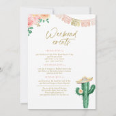 Fiesta Cabo San Lucas Bachelorette Kaart (Achterkant)