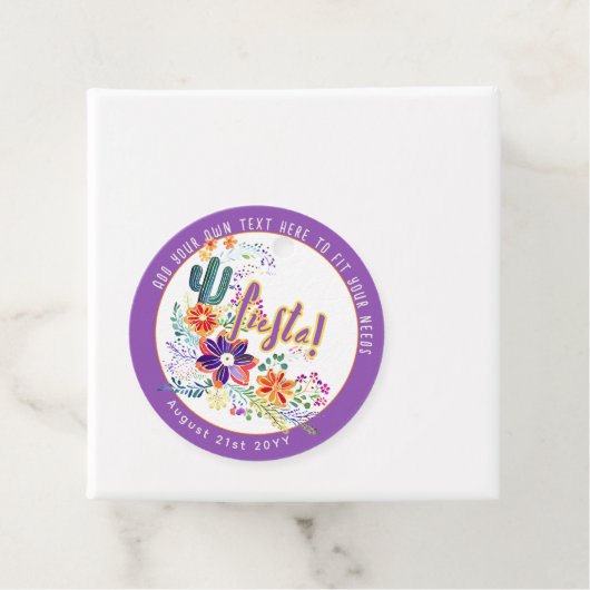 FIESTA Cacti Folkart Bloemen Aangepast Bedankjes Labels (In situ)