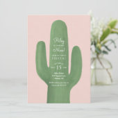 Fiesta Cactus Boho Girl Birthday Party Kaart (Staand voorkant)