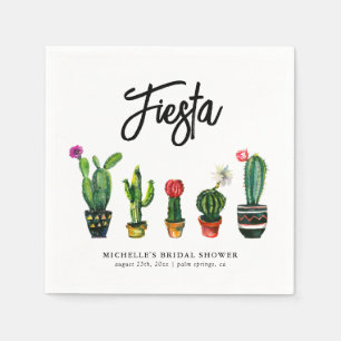 Fiesta Cactus Bruiloftsborrel Servet