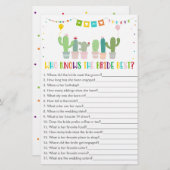 Fiesta Cactus die het beste spel kent (Voorkant / Achterkant)