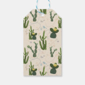 Fiesta Cactus Llama Baby shower Cadeaulabel (Achterkant)